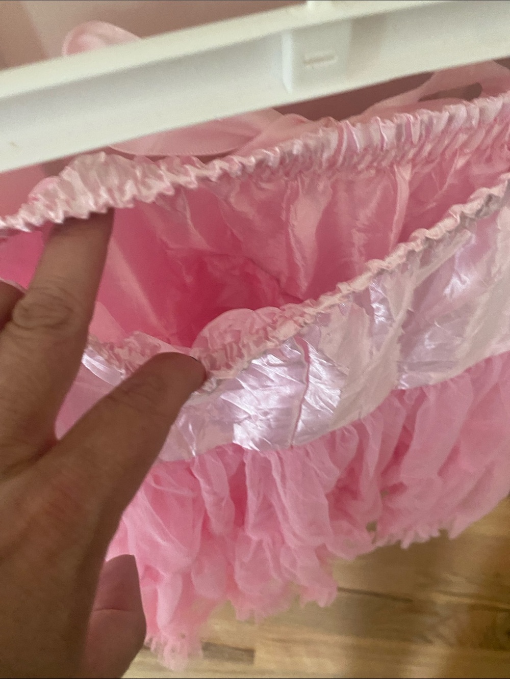 Pink Tiered Tulle Skirt or petticoat- Women - Picture 3 of 3